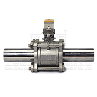 Q61F-16P不銹鋼三片式焊接球閥